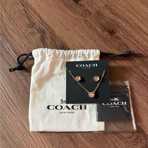 Coach Rose Gold Jewelry Set